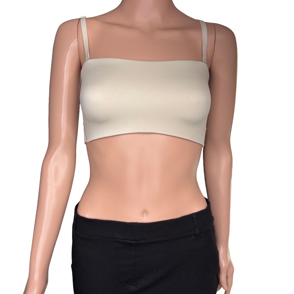 Lululemon Athletica Cream Bandeau Bralette XS (est)